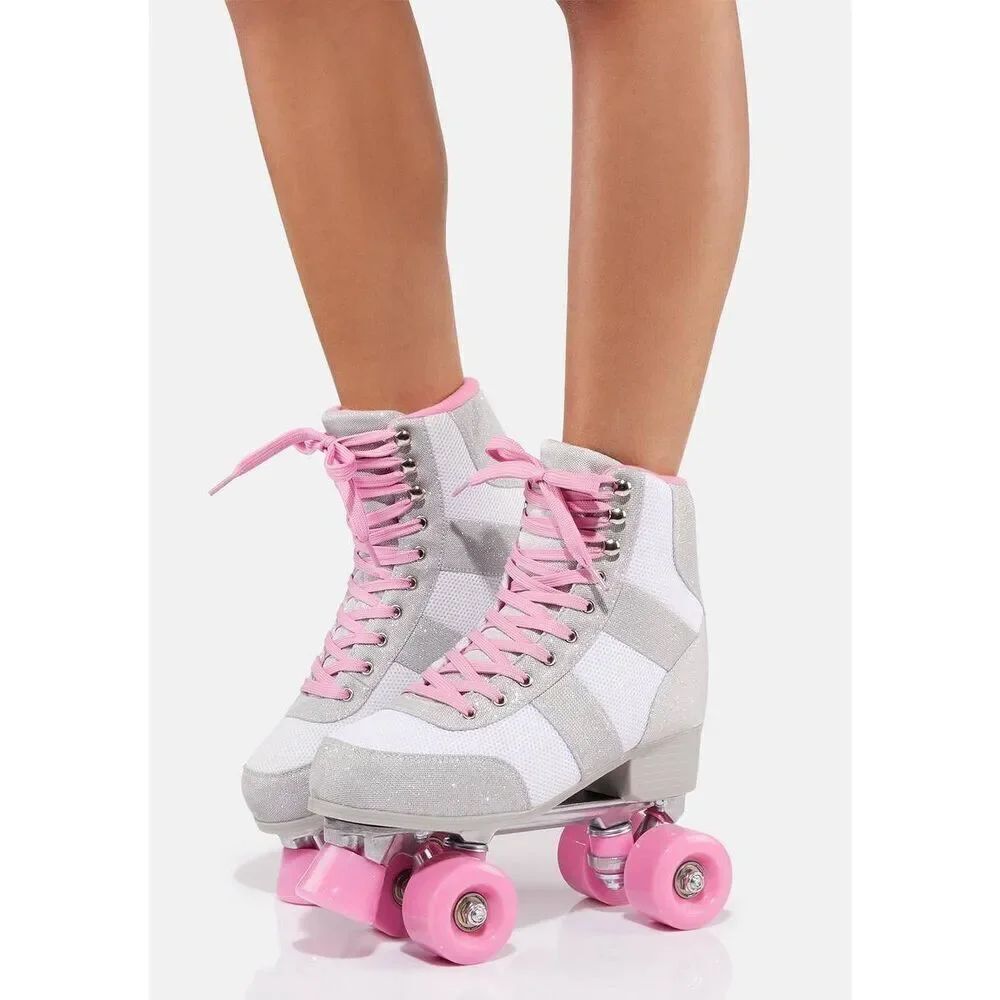 Cosmic Skates Archie Retro Love Glitter Roller Skates